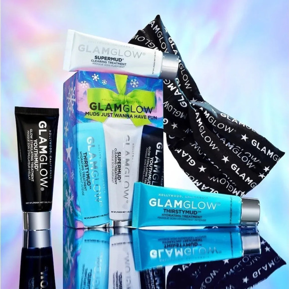 NEW GLAMGLOW MUDS JUST WANT TO HAVE FUN SET - Picture 1 of 4